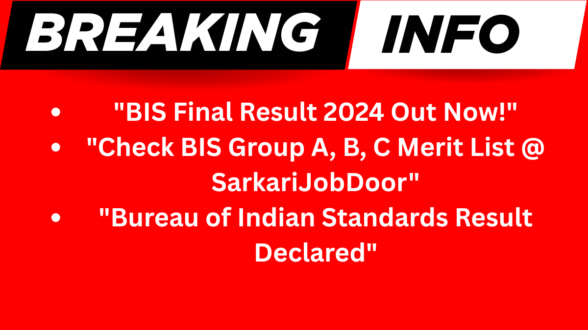 BIS Final Result 2024