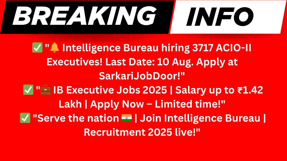 IB Executive Recruitment 2025