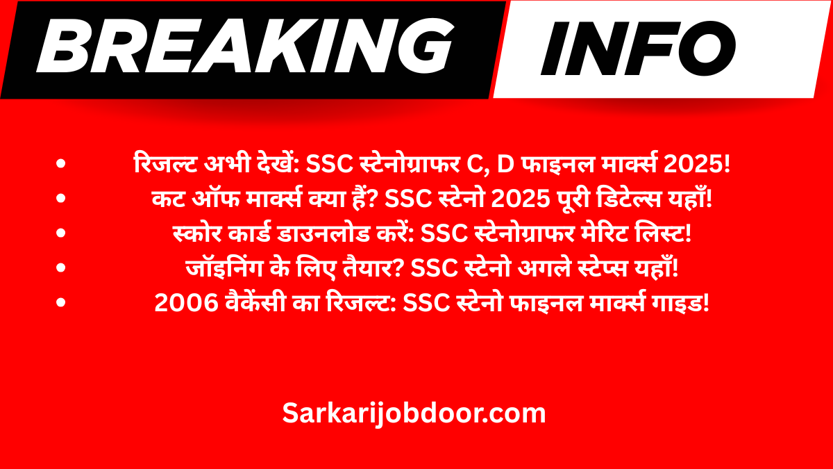 SSC Stenographer C
