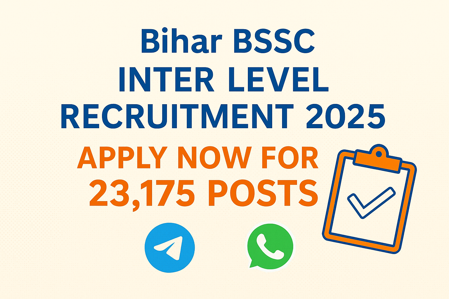 Bihar BSSC Inter Level Recruitment 2025