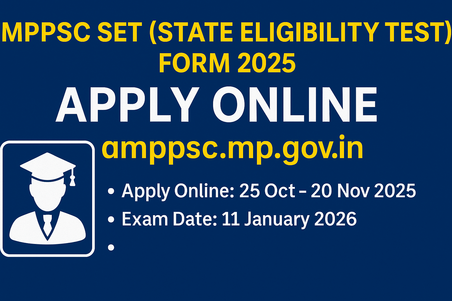 MPPSC SET Online Form 2025