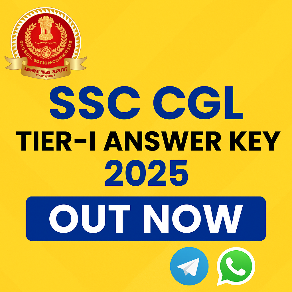 SSC CGL Tier-I Answer Key 2025