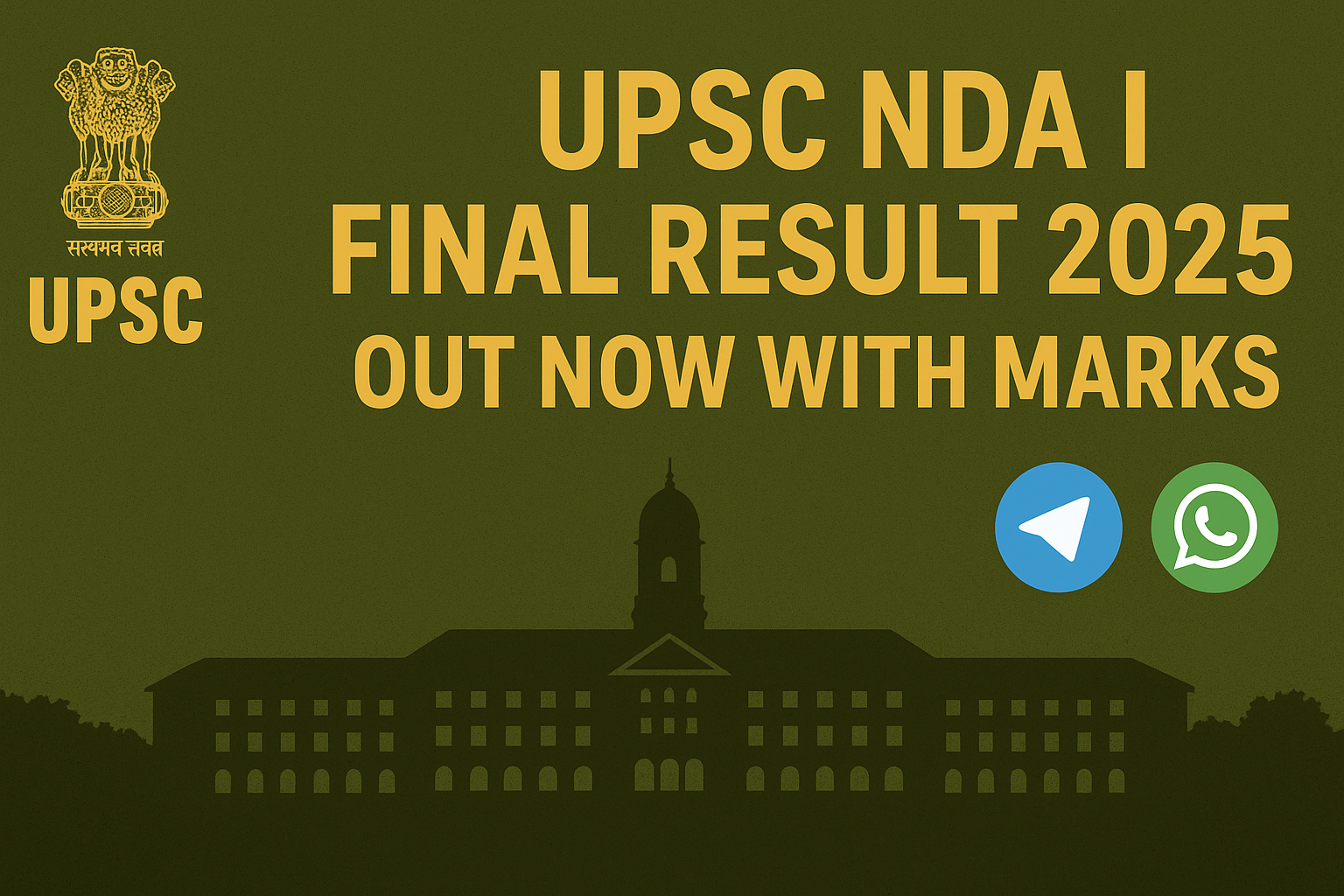 UPSC NDA I Final Result 2025