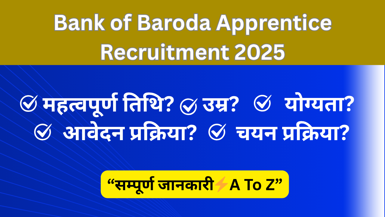 Bank of Baroda Apprentice Recruitment 2025