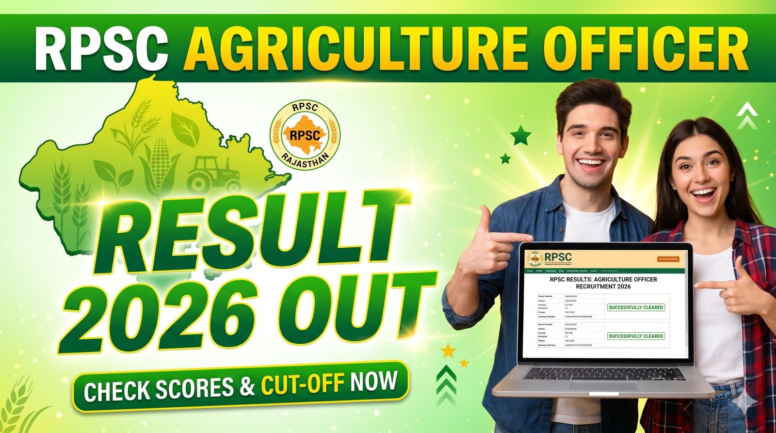 RPSC Agriculture Officer Result 2026