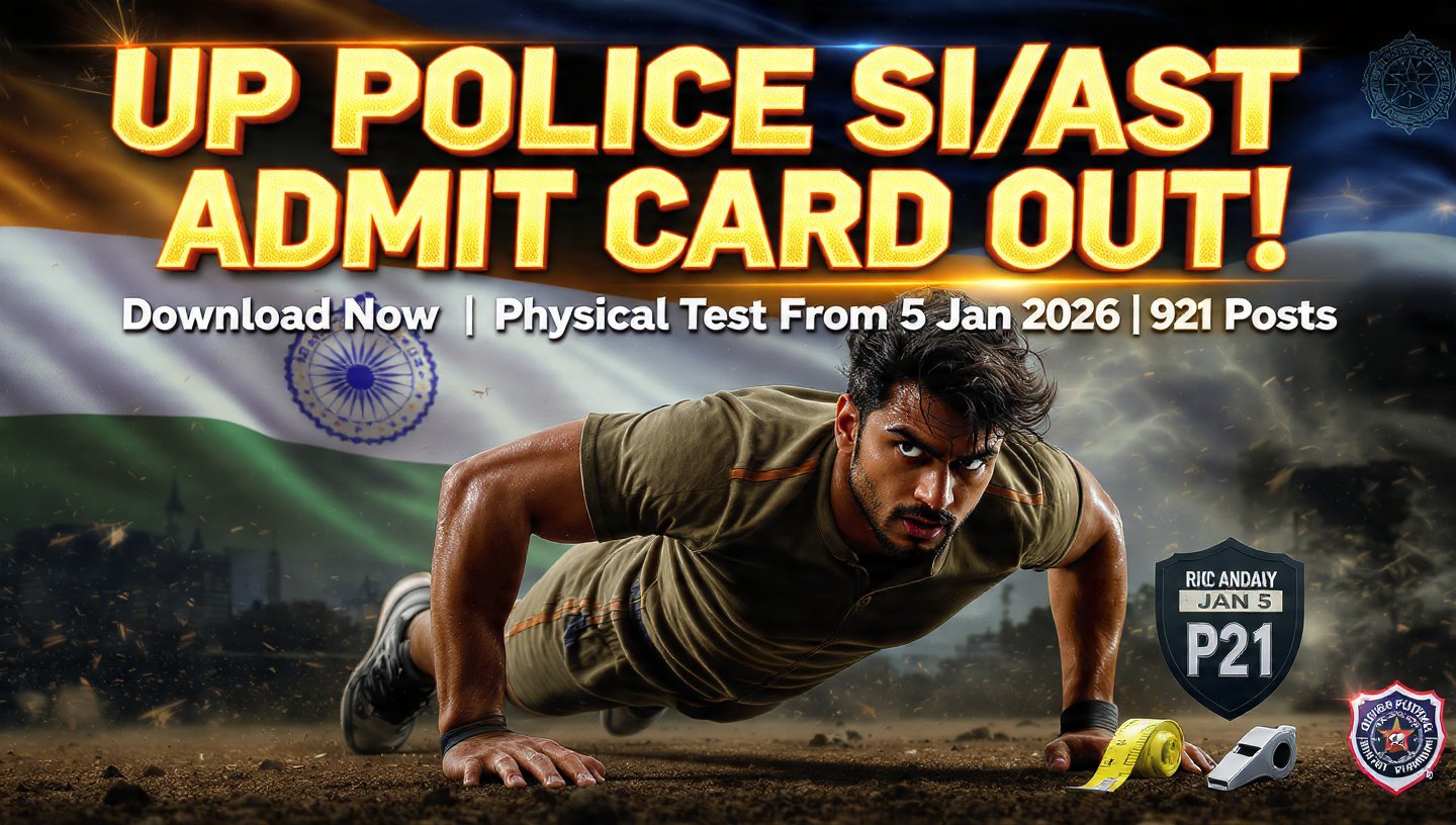 UP Police SI ASI PET PST Admit Card 2025