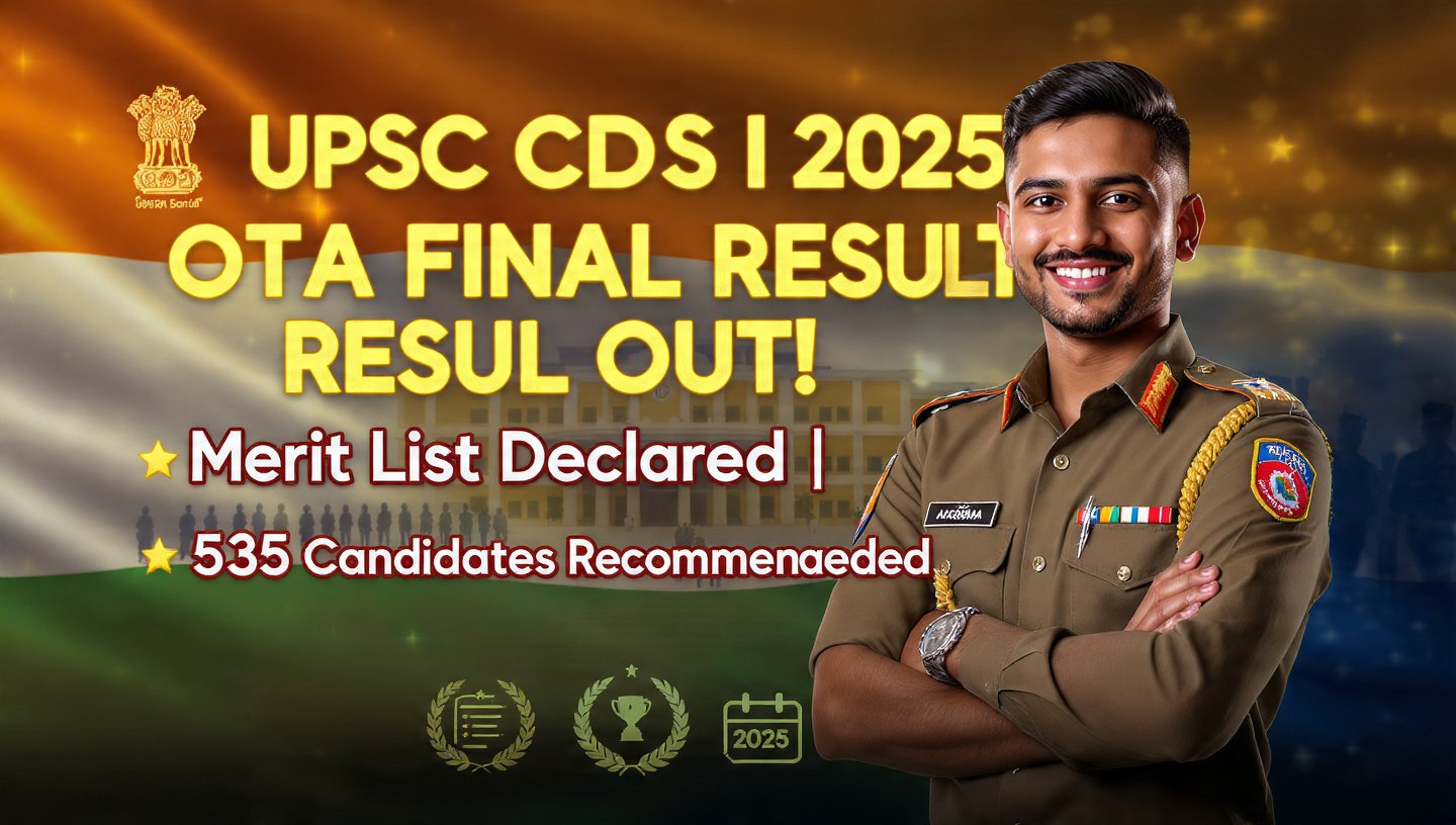 UPSC CDS I OTA Final Result 2025