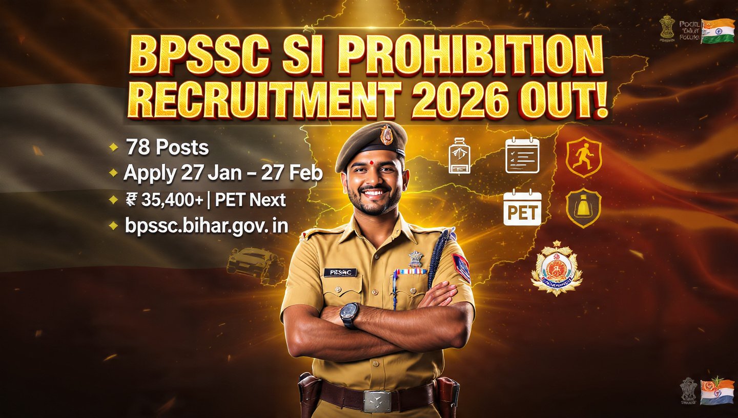 BPSSC SI Prohibition Recruitment 2026