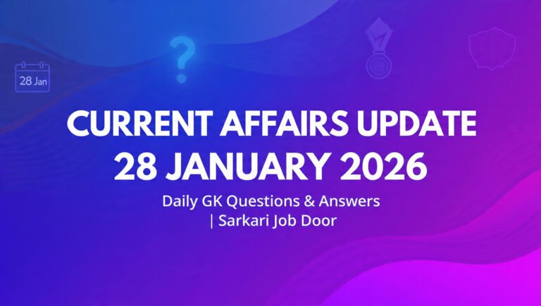 Current Affairs 28 January 2026 | Daily GK Questions & Answers ...