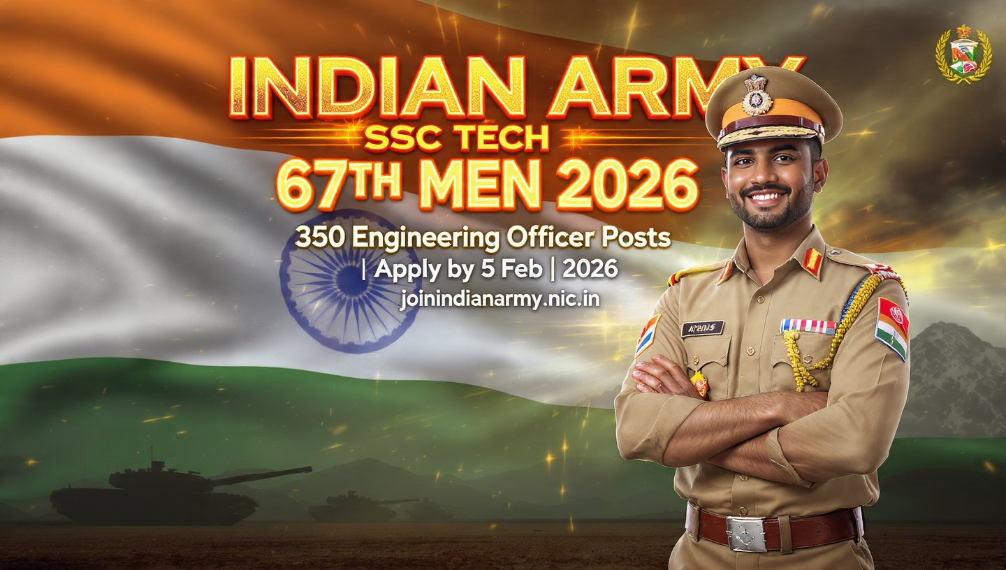 Indian Army SSC Technical 67th Men Recruitment 2026