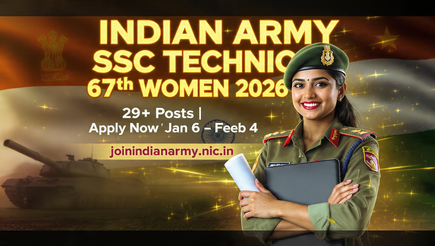 Indian Army SSC Technical 67th Women Recruitment 2026