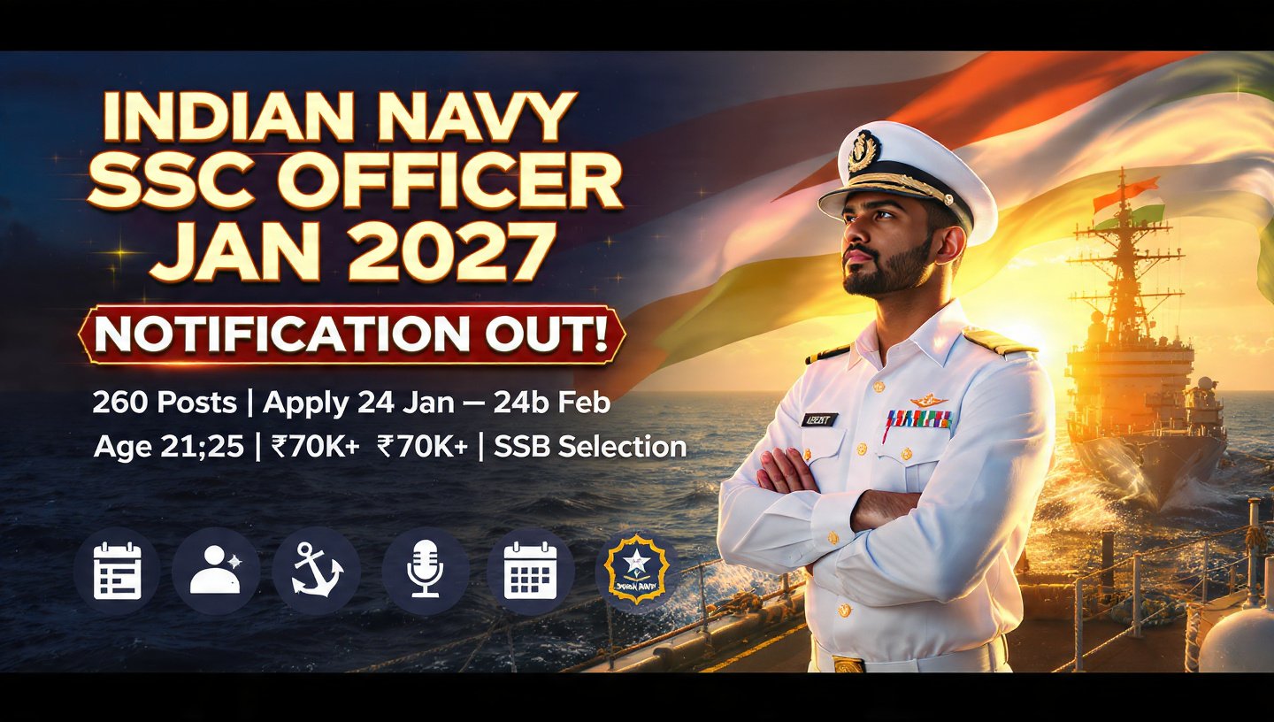 Indian Navy SSC Officer Recruitment January 2026