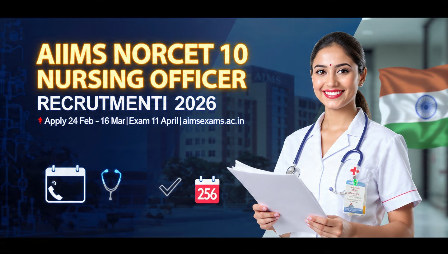 AIIMS NORCET 10th Nursing Officer Recruitment 2026