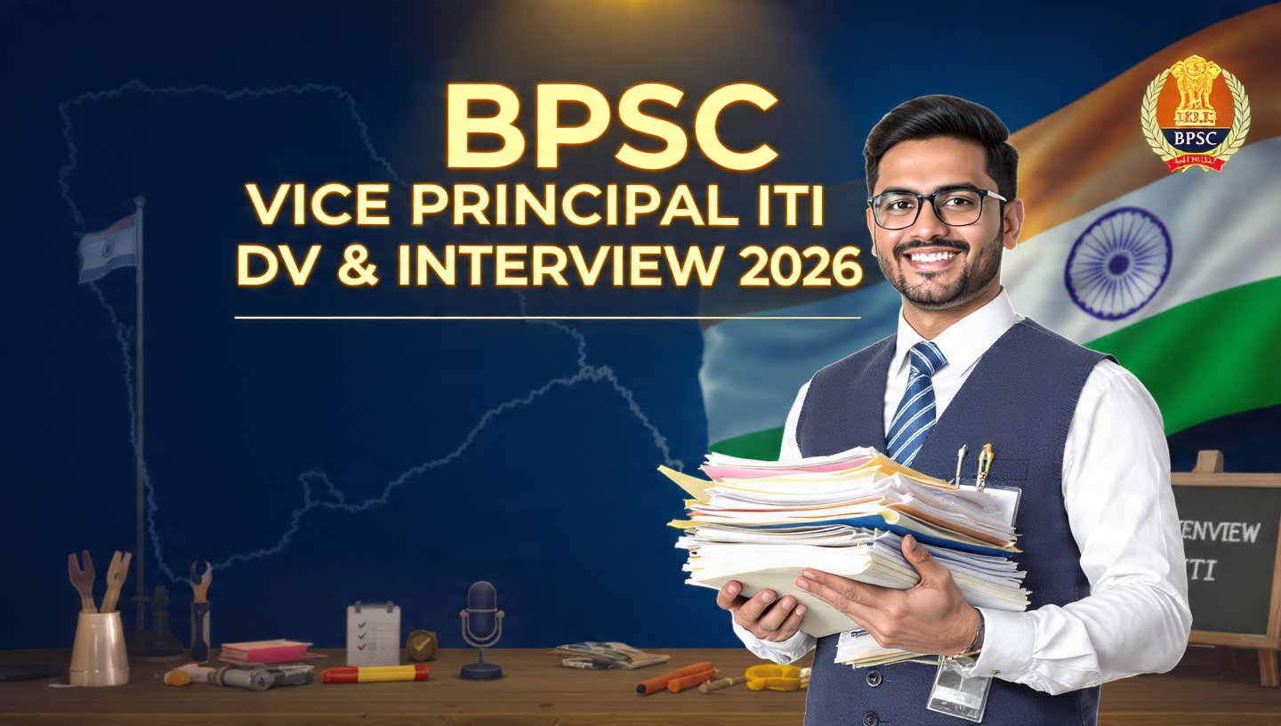 BPSC Vice Principal ITI DV Interview Schedule 2026