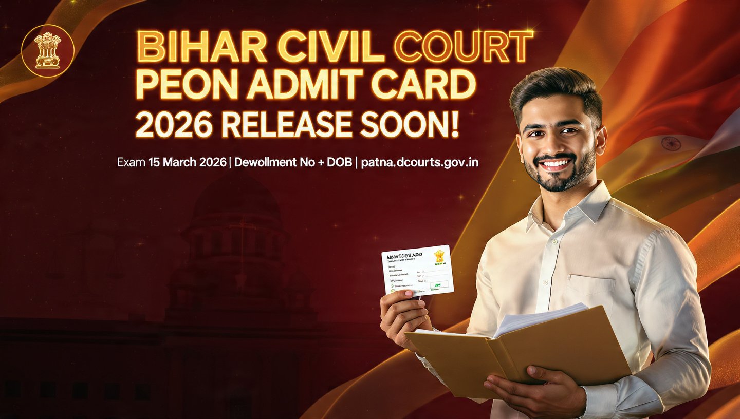 Bihar Civil Court Peon Admit Card 2026