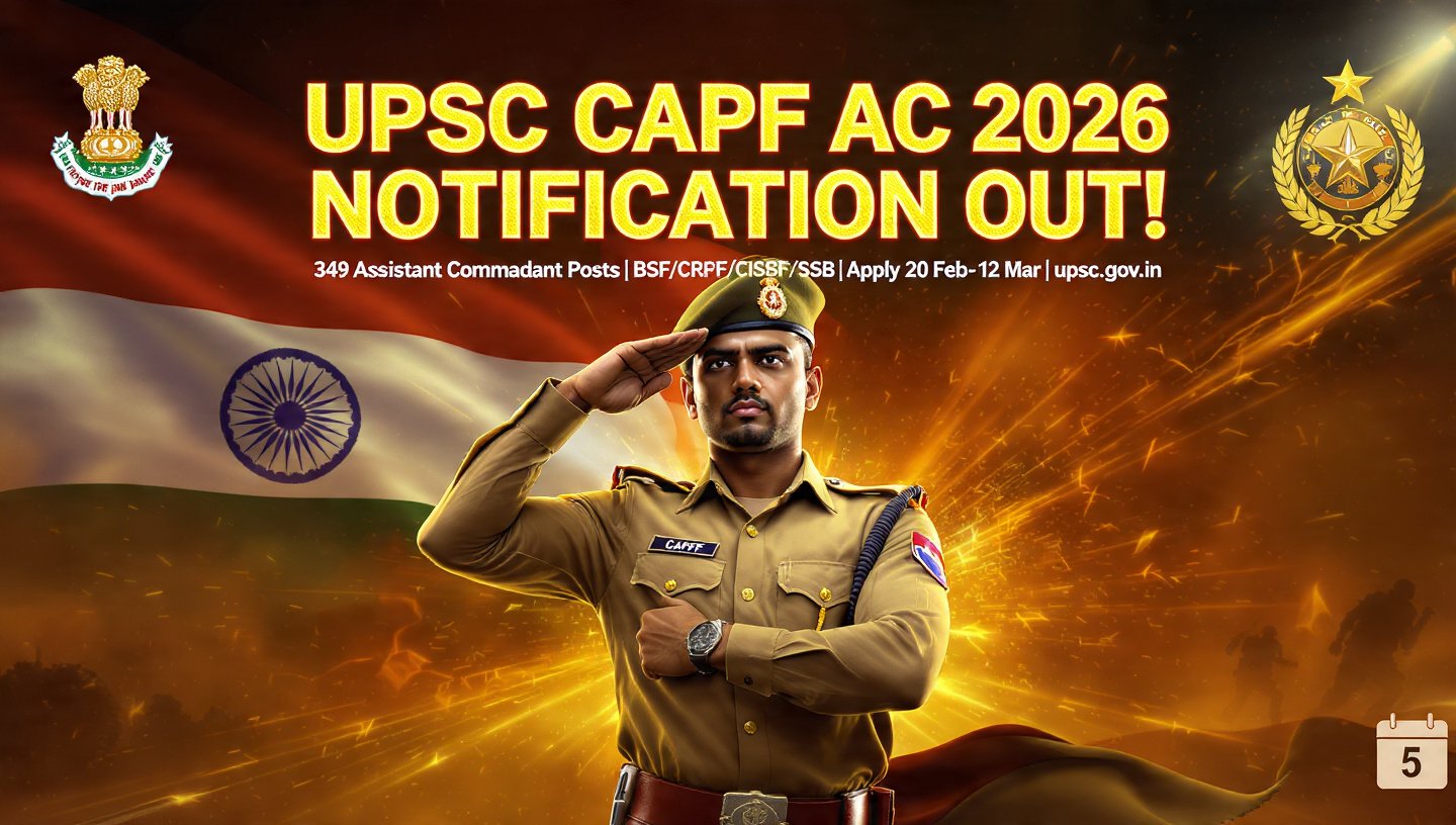 UPSC CAPF AC Recruitment 2026