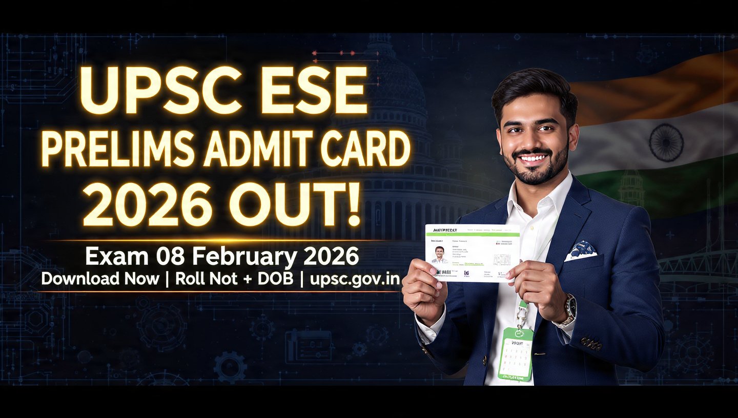 UPSC Engineering Services Prelims Admit Card 2026
