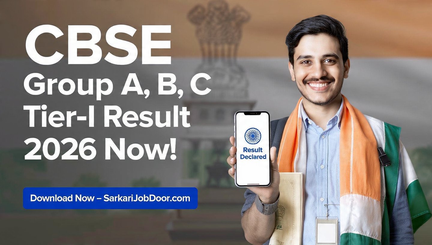 CBSE Group A B C Tier-I Result 2026