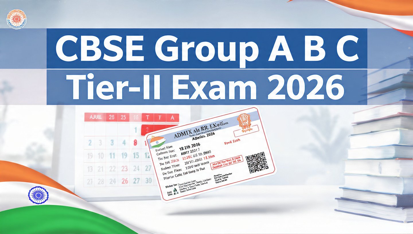 CBSE Group A B C Tier-II Exam Date 2026