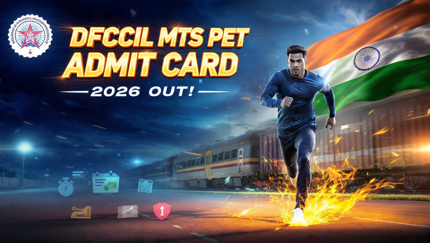 DFCCIL MTS PET Admit Card 2026