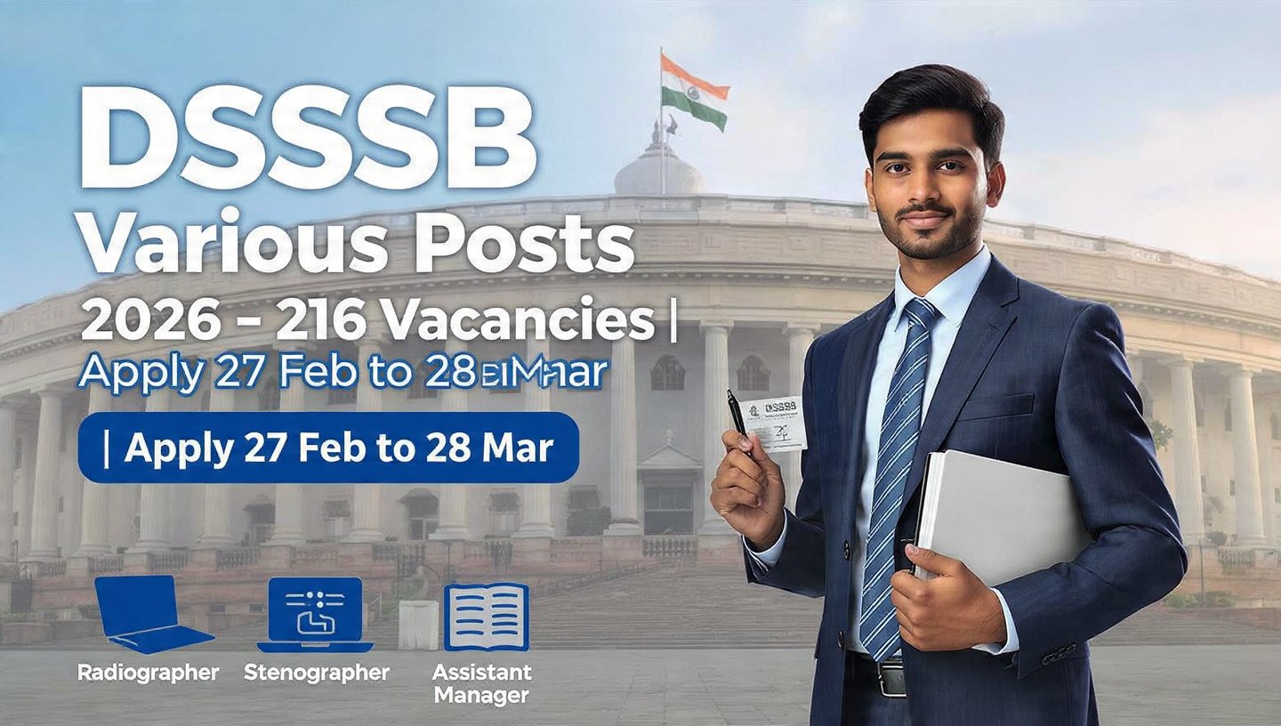 DSSSB Various Post Recruitment 2026
