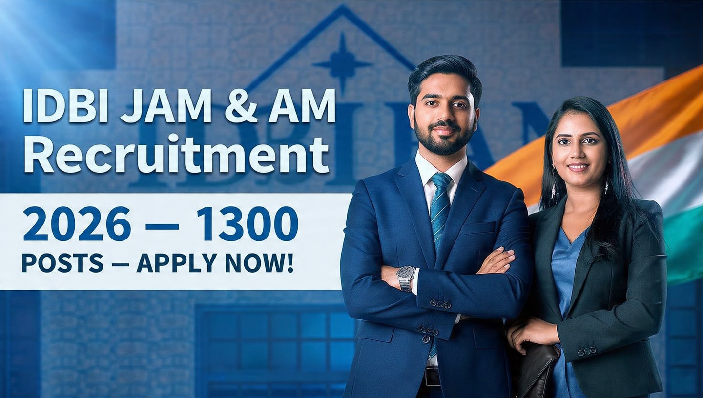 IDBI Bank JAM & Assistant Manager Recruitment 2026