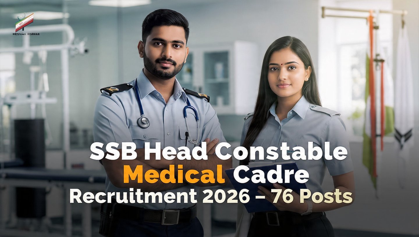 SSB Head Constable Medical Cadre Recruitment 2026