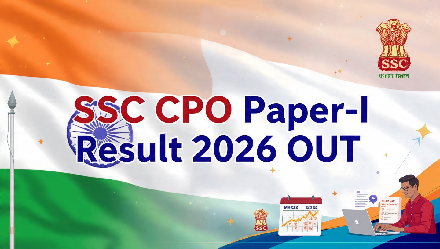 SSC CPO SI Paper-I Result 2026