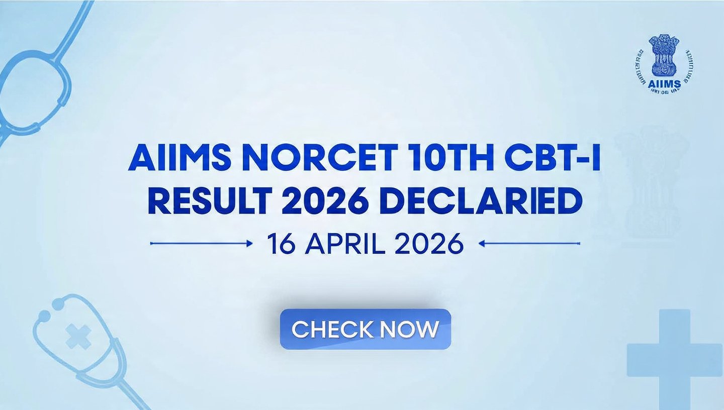 AIIMS NORCET 10th Nursing Officer CBT-I Result 2026