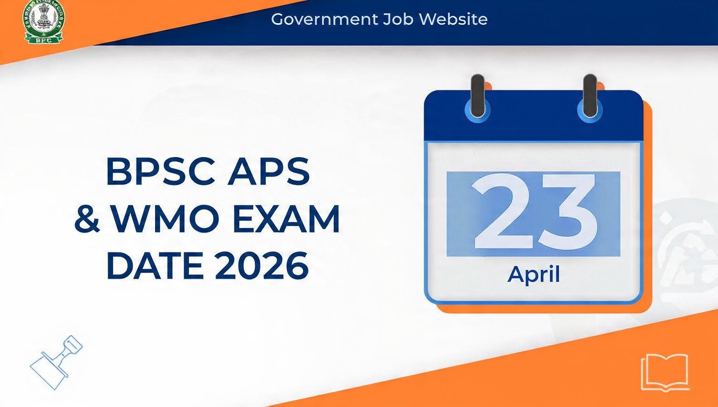 BPSC APS & WMO Exam Date 2026