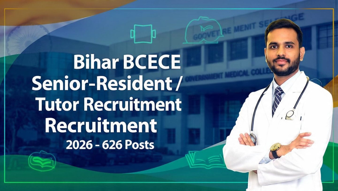 Bihar BCECE Senior Resident Tutor Recruitment 2026