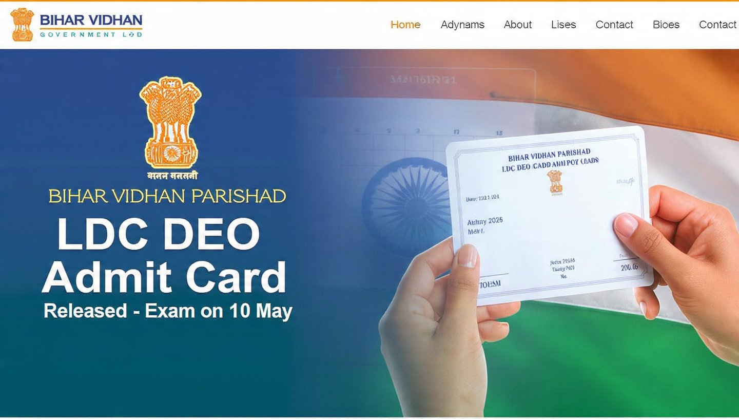 Bihar Vidhan Parishad LDC DEO Admit Card 2026