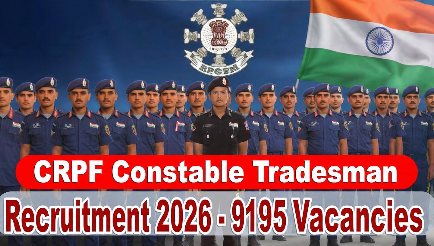 CRPF Constable Tradesman Recruitment 2026