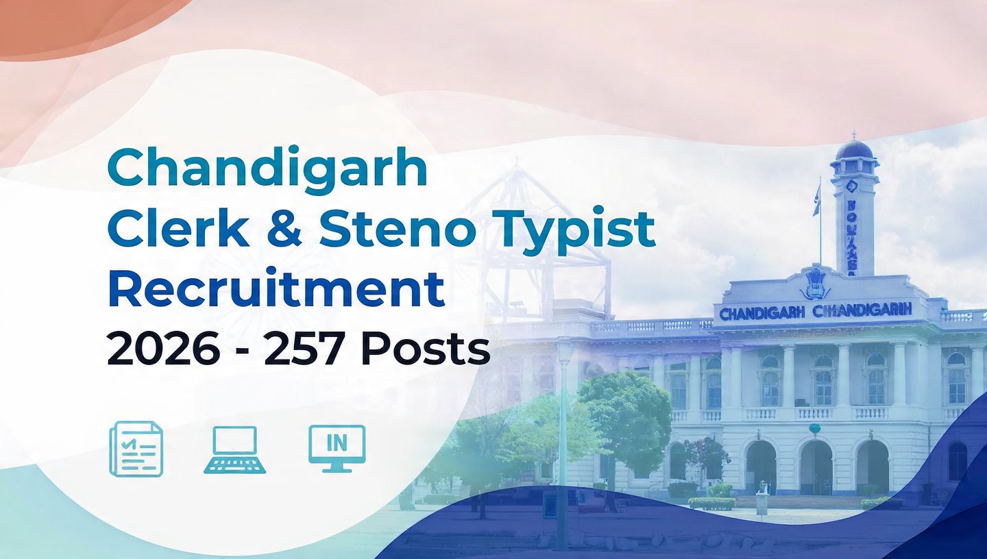 Chandigarh Clerk & Steno Typist Recruitment 2026