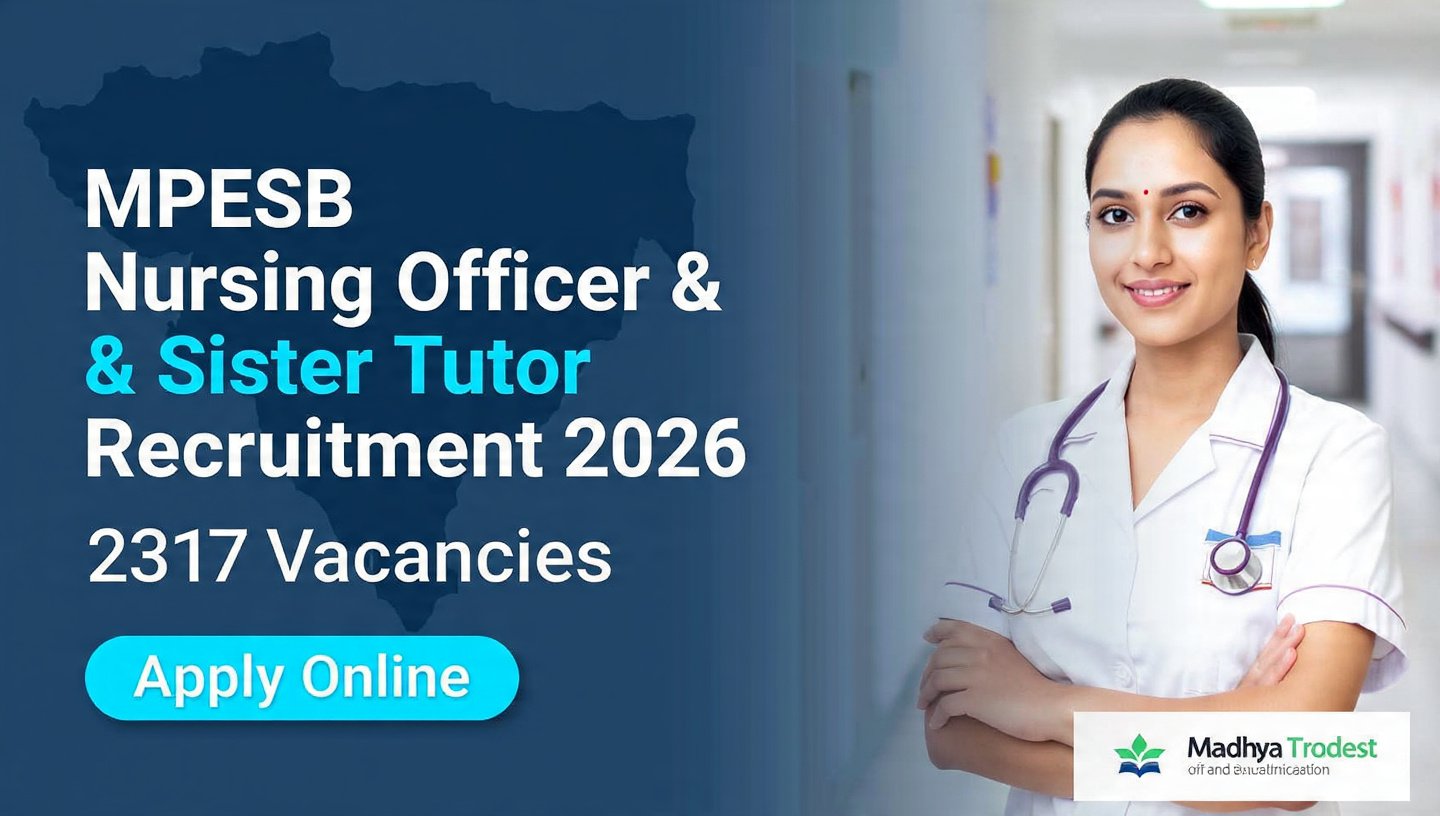 MPESB Nursing Officer & Sister Tutor Recruitment 2026
