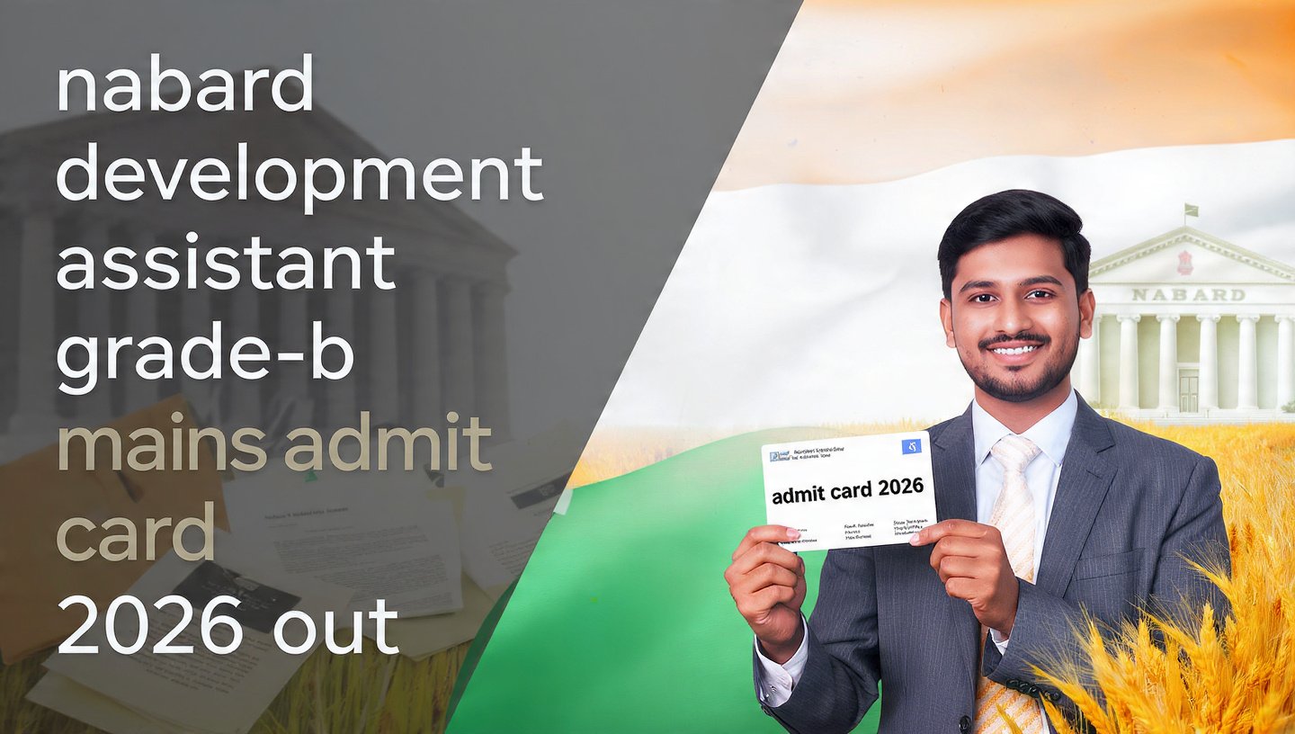 NABARD Development Assistant Grade-B Mains Admit Card 2026