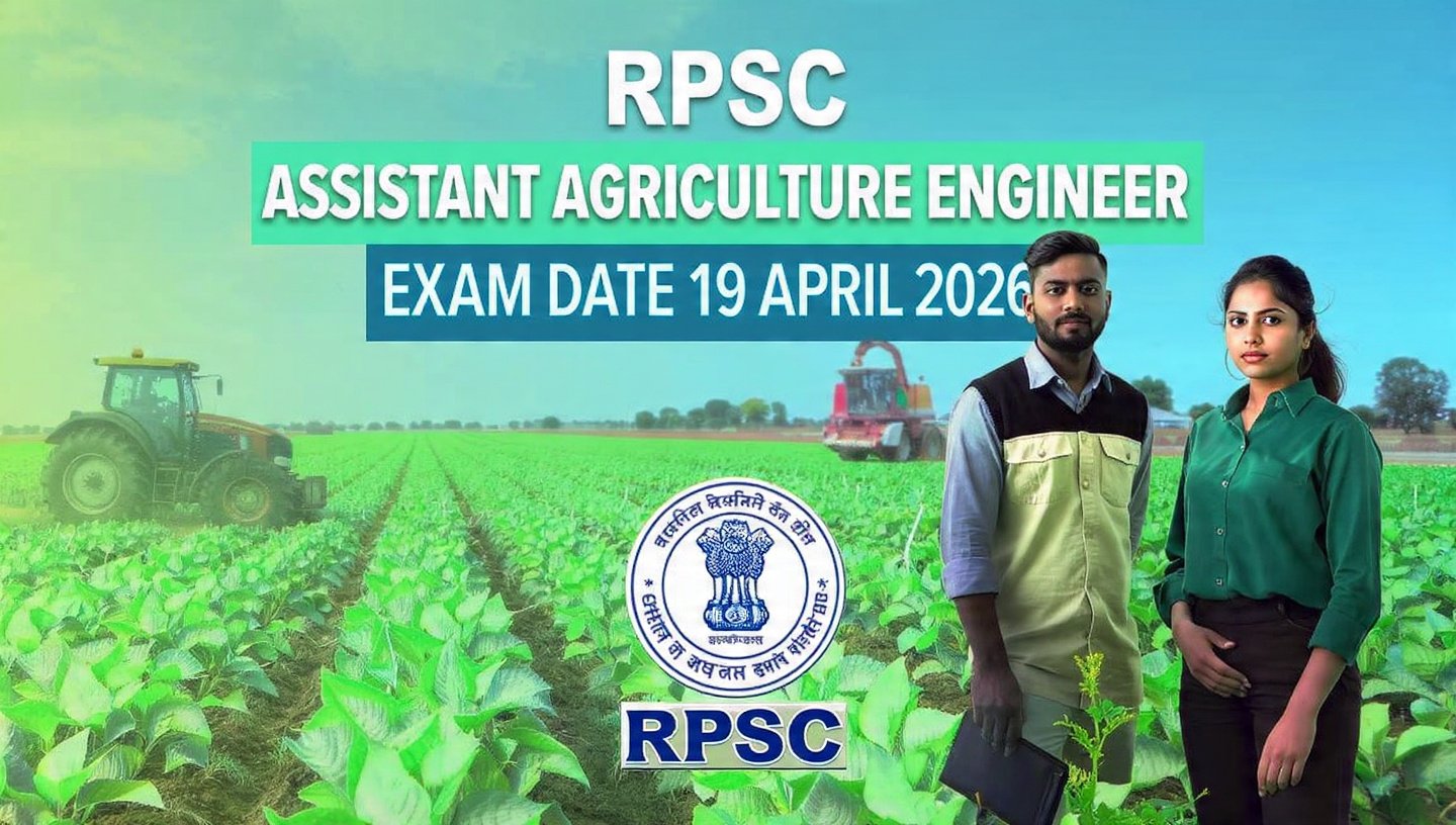RPSC Assistant Agriculture Engineer Exam Date 2026