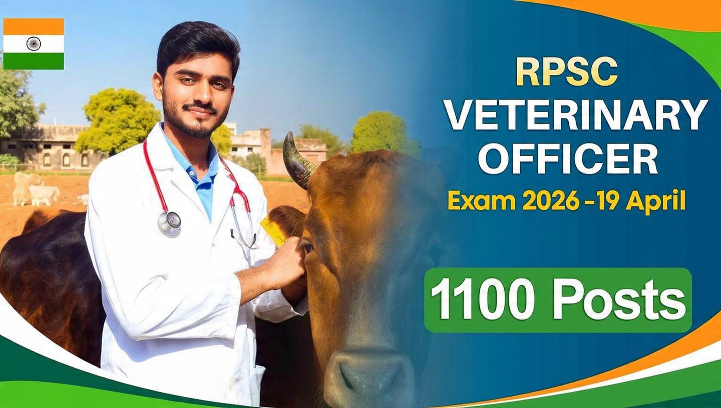 RPSC Veterinary Officer Exam Date 2026