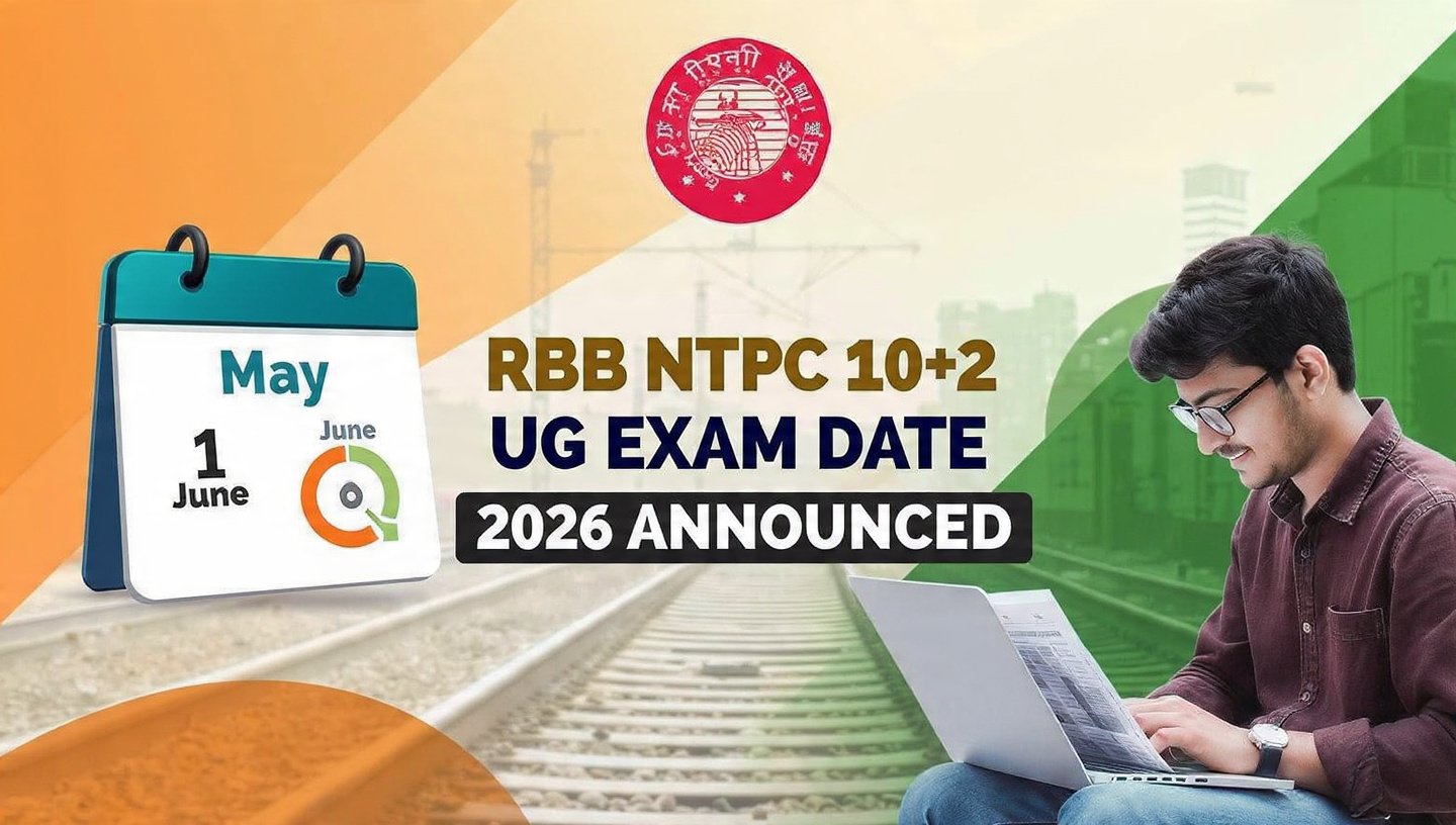 RRB NTPC 10+2 UG Exam Date 2026