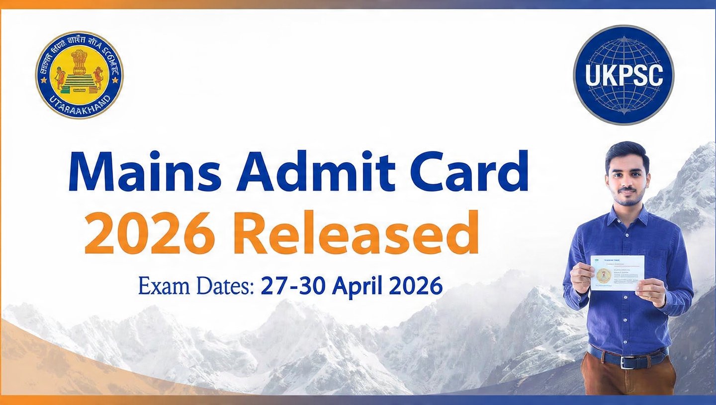 UKPSC Upper PCS Mains Admit Card 2026