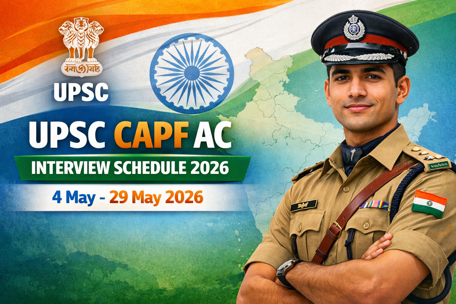UPSC CAPF AC Interview Schedule 2026