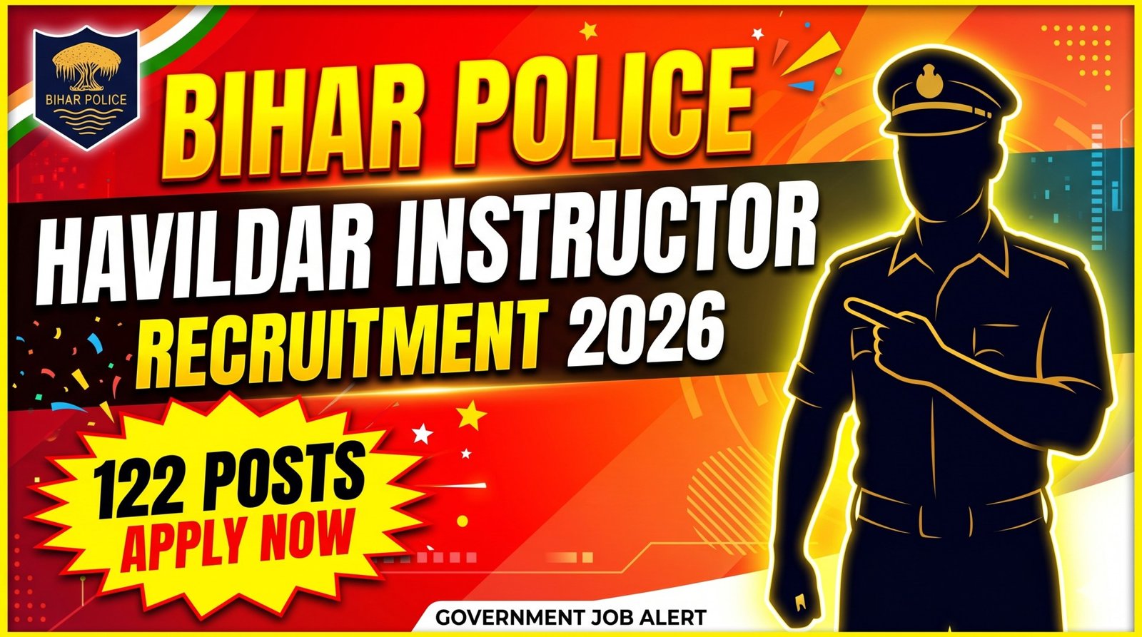 BPSSC Bihar Police Havildar Instructor 2026