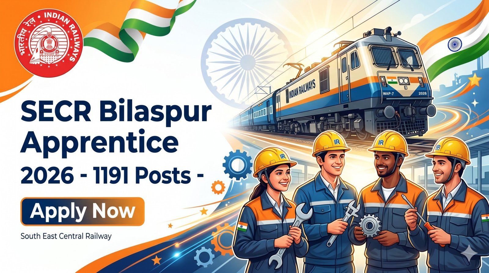 RRC SECR Bilaspur Apprentice 2026