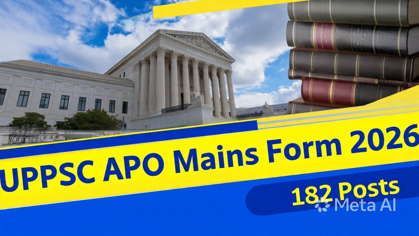 UPPSC APO Mains Online Form 2026