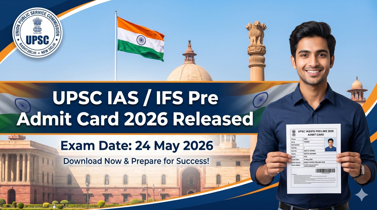 UPSC IAS & IFS Pre Admit Card 2026