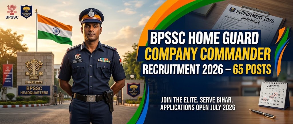 BPSSC Bihar Home Guard Company Commander Recruitment 2026
