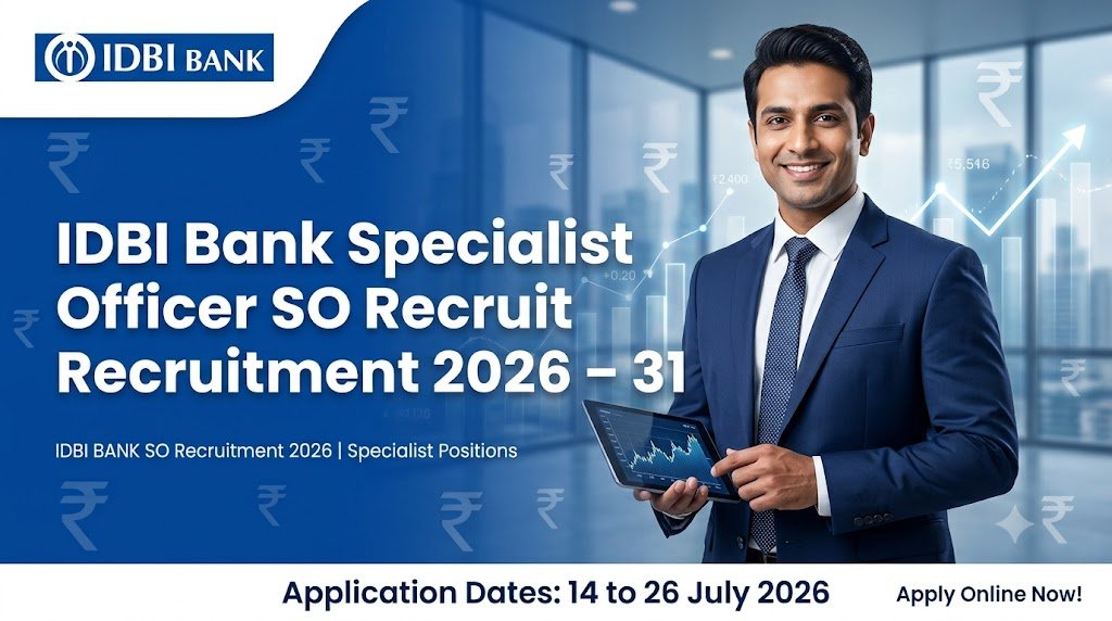 IDBI Bank Specialist Officer SO Recruitment 2026