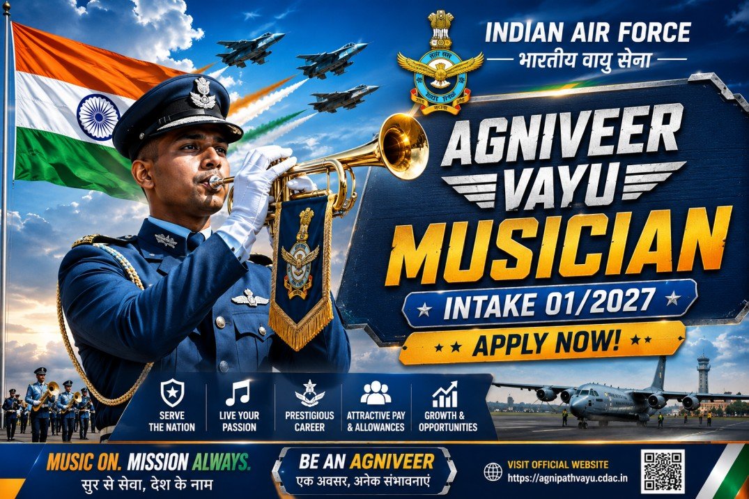 Indian Air Force Agniveer Vayu Musician Recruitment 2026