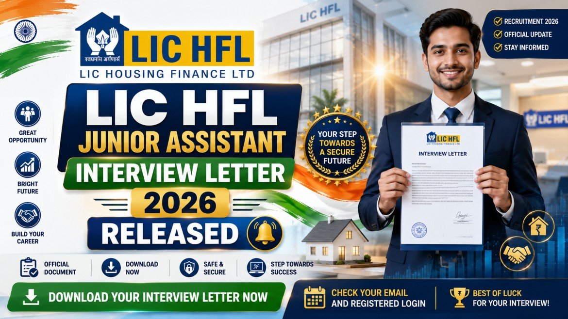 LIC HFL Junior Assistant Interview Letter 2026