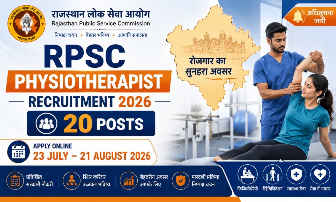 RPSC Physiotherapist Recruitment 2026
